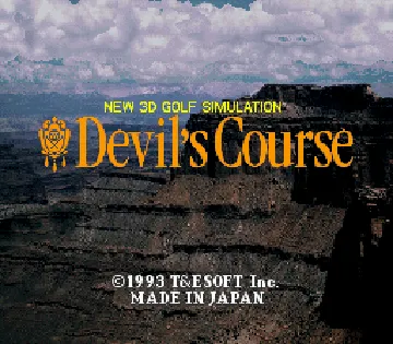 New 3D Golf Simulation - Devil's Course (Japan) (Sample) screen shot title